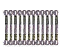12 Skeins Embroidery Floss, Deep Multicolored Metallic Embroidery Thread Polyester Cross-Stitch Threads for Hand Embroidery String Art DIY Creation