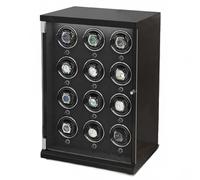 12-Slot Luxury Watch Winder Box with LED Illumination, High-Gloss Lacquer Automatic Watch Storage & Display Case for Men