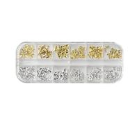 12 Slot Metal Bows Butterfly Shaped Nails Decoration for Comfortable Long Wear in Various Nails Art Styles Sweet Styles Charms
