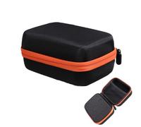 12 Slots Essential Oil Storage Bag for 5Ml 10Ml 15Ml Bottles - Eva Hard Shell Carrying Case with Compartment for Travel Aromatherapy and Beauty Products - Orange