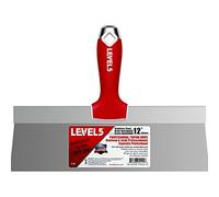 12" Soft-Grip Stainless Steel Taping Knife - LEVEL5 | Pro-Grade | Metal Hammer End | 5-137
