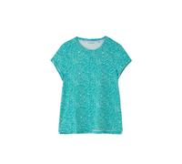(12, Soft Teal Floral) LightHouse Women's Causeway Short Sleeve Tee - Ladies Cotton Stretch T-Shirt