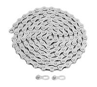 12 Speed Bike Chain Lightweight Hollow 126 Links High Performance Durable Manganese Steel Bicycle Chain for Road Mountain Bikes Silver 290g