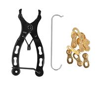 12 Speed Cycling Chain Pliers | Double X Bridge Design for Smooth Shifting | Long - Lasting Chain Tool for Repair/Installation/Maintenance | Includes Hook & 10 Connectors