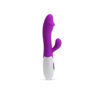12 Speed G-Spot and Clitoris Vibrator, Waterproof Powerful Dual Motor Vibrator, Rabbit Vibrator Vibrator for Sex, Womens Vibrator for Sex, Heatop Quality Vibrator, Dildos, Sex Toys (Purple)