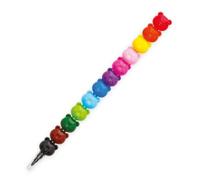 12 Stackable Crayons - Teddy Bear