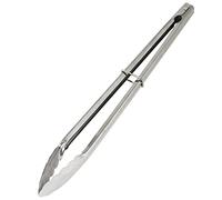 12” Stainless Steel BBQ Serving Tongs - Easy to Grip Handle with Locking Catch and Hanging Eye for Convenient Storage, Dishwasher Safe, Great for Serving Salads, Grilling Meats and Flipping Food