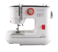 12-Stitch Double Needle Sewing Machine, Portable Mini Electric Sewing Machine, with Foot Pedal and LED Light, Dial for Stitch Adjustment, Automatic Winding Machine, for DIY Fabric Repair
