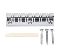 12 String Guitar Bridge String Plate, Metal Bone Bridge nut Set, Suitable for Electric Guitars, Electric Guitar Replacement Hardware Accessories