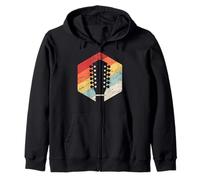 12 String Guitar Player/Guitarist Twelve String Zip Hoodie