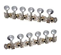 12-String Guitar Tuning Pegs 6L 6R Machine Heads Keys Silver Set
