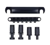 12 String Saddle Bridge and Tailpiece Set, Metal Replacement for Electric Guitars, Black - Durable Metal Construction, Easy Installation, Ideal for Guitar Repairs