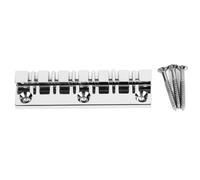 12 String Saddle Tailpiece, Metal Chrome Color Saddle Bridge Top Load Electric Guitar Fixed Hardtail for Electric Guitar