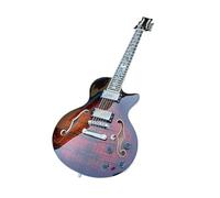12 String Semi Hollow Body Electric Guitar Brown Flame Maple With F Hole Beginner Electric Guitar