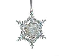 12 Styles Acrylic Icicle Snowflake Ornaments, Clear for crystal Ice Drop