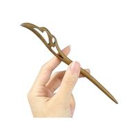 12 Styles Chinese Vintage Hairpins Green Sandalwood Ethnic Hair Sticks Women Girls Hairstyles Hair Accessories Gift(Style 5)