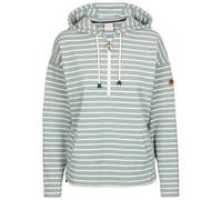 Trespass Womens Casual Hoodie Softly - Yarn-Dyed Stripe, Soft Hand Feel, Brushed, Grown on Hood, Cord Ties, Kangaroo Pocket, 1/2 Zip, Side Vents, Long Sleeves, Contrast Trims