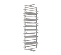 12-Tier Adjustable 360° Rotating Shoe Rack, Space-Saving Stackable Vertical Storage Cabinet for Easy Access, Pull-Out Design (White)