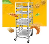 12 Tier Bakery Rack with Brake Wheels Commercial Sheet Pan Rack for Kitchen Restaurant & Pizzeria Ideal Cooling Racks for Bread Cooking & Baking