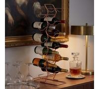 12 Tier Wine Rack with Copper Finish | Wren