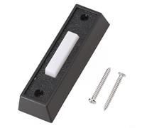 12 to 24v Simple Installation with Screws Weather-Resistant Lasting Long Light Plastic Green Copper Construction Dcfrom Replacement Wired Doorbell Button with Plus Led