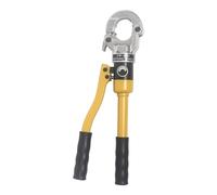 12 Ton Hydraulic Pipe Crimping Pliers Mechanical Crimper Hydraulic Cable Lug Crimper Tool Pressure Pipe Clamp Crimping Pliers Pressing Rotatable Steel Fitting Tools with 4 Dies Crimping Tool
