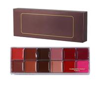 12 Tone Lasting Lip Makeup Palette, Lip Color Palette | Long Lasting Lip Gloss for Parties with Versatile Natural Look