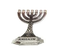 12 Tribes Of Israel Menorah 7 Branch Holder Jerusalem Temple Candlestick Religious Candelabra
