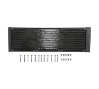 12 - Tube PC Heat Exchanger with G1/4 Thread Water Separator, Computer Water Cooling Tube for CPU Cooling System, Red Copper Fins and Brass Construction for High - Efficiency (360mm)
