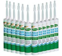 (12 TUBES) Aqua Bond Joining Adhesive 310ml Tube | Heavy-Duty, Waterproof Artificial Grass Glue, Ideal for Astro Turf Lawns, Outdoor Carpet, and Synthetic Turf Seams
