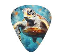 12 Turtles swimming in the dark Printed Guitar Picks-Perfect for Christmas, Birthdays-Thin, Medium, and Thick Thicknesses