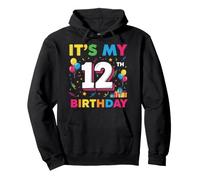 12 Twelve Years Old Boys Birthday Kids It's My 12th Birthday Pullover Hoodie