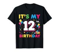 12 Twelve Years Old Boys Birthday Kids It's My 12th Birthday T-Shirt