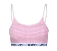 (12 UK - 20 UK, Pink) Reebok Womens/Ladies Alta Repeat Logo Crop Top