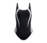 (12 UK, Anthracite/White) Speedo Womens/Ladies Panelled One Piece Swimsuit