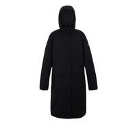 (12 UK, Black/Dark Grey) Regatta Womens/Ladies Yarli Longline Waterproof Jacket