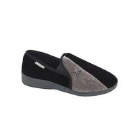 (12 UK, Black/Grey) Dunlop Mens Winston Slippers