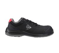 (12 UK, Black/Red) Dunlop Mens First One Adv-Evo Action Leather Low Safety Shoes