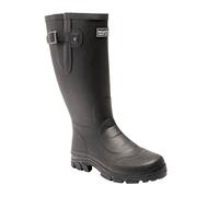 (12 UK, Black) Regatta Mens Rivington Wellington Boots