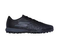 (12 UK, Black/Silver) Skechers Mens Crackle Effect Football Boots