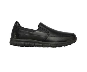 (12 UK, Black) Skechers Mens Nampa Groton Relaxed Fit Shoes