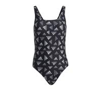 (12 UK, Black/White) Adidas Womens/Ladies Sportswear One Piece Swimsuit