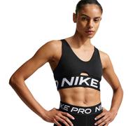 (12 UK, Black/White) Nike Womens/Ladies Indy Plunge Sports Bra