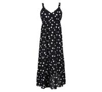 Regatta Womens/Ladies Gazania Polka Dot Lightweight Casual Dress (Black/White) Cotton - Size 12 UK