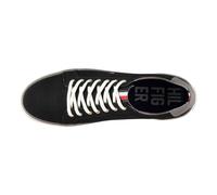 Tommy Hilfiger Mens Harlow 1D Flag Logo Trainers - Black/White - 12 UK - Black/White - 100% Mixed