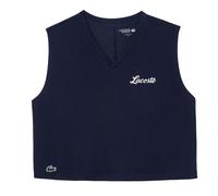 (12 UK, Blue) Lacoste Womens/Ladies Printed Ultra Dry Sport Crop Top