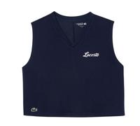 (12 UK, Blue) Lacoste Womens/Ladies Sport Relaxed Fit Sleeveless Crop Top