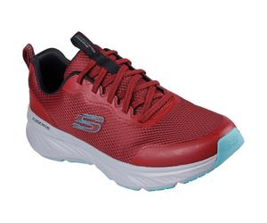 (12 UK, Burgundy/Grey) Skechers Mens Edgeride Rekze Trainers
