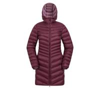 Mountain Warehouse Women's Florence Long Padded Jacket - Burgundy - 12 UK - Burgundy - 70% Polyamide/30% Polyester