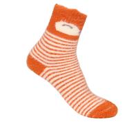 (12 UK Child-3 UK, Orange) Trespass Childrens/Kids Cosy Animal Face Socks